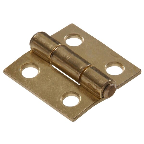 Ornatus Outdoors Carded, Light Narrow Hinges Fixed Pin, Brass Plated, 1.5 in. OR1637787 - main